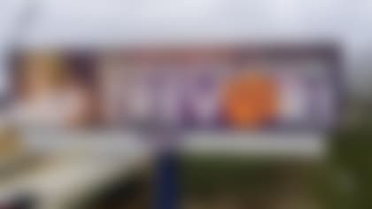 A billboard was displayed in Cartersville celebrating the town's favorite son after Clemson won the 2018 national championship. (Horton Outdoor)