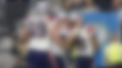 New England Patriots quarterback Mac Jones (10) and wide receiver Jakobi Meyers (16) celebrate a touchdown during an NFL football game against the Las Vegas Raiders on Sunday, December 18, 2022 in Las Vegas, Nevada. (Mikey Owens/NFL)