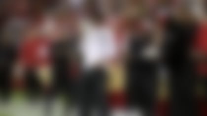 San Francisco 49ers head coach Kyle Shanahan stands on the sideline during an NFL football game against the Dallas Cowboys, Sunday, Oct 8, 2023, in Santa Clara, Calif. (AP Photo/Scot Tucker)