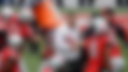 Ohio State coach Urban Meyer gets an icy, celebratory shower following the Buckeyes' victory over rival Michigan on Saturday.