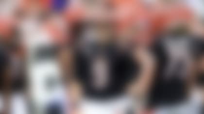 Cincinnati Bengals quarterback Joe Burrow (9) looks on during an NFL football game against the Baltimore Ravens on Sunday, Sept. 17, 2023, in Cincinnati. (AP Photo/Emilee Chinn)