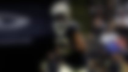 New Orleans Saints wide receiver Chris Olave (12) lines up to run a route during an NFL preseason football game against the Kansas City Chiefs, Sunday, Aug. 13, 2023, in New Orleans. The Saints defeated the Chiefs, 26-24. (Ryan Kang via AP)