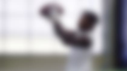 Boston College Eagles wide receiver Zay Flowers during a football drill at an NFL Pro Day, Friday, March 24, 2023, in Boston. (AP Photo/Charles Krupa)