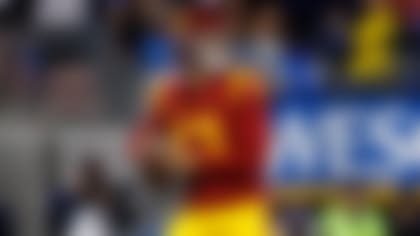 USC quarterback Caleb Williams led the Trojans to an 11-2 season, tying for the FBS lead with 37 TD passes in his first year with the team after transferring from Oklahoma. (Ryan Kang / NFL)