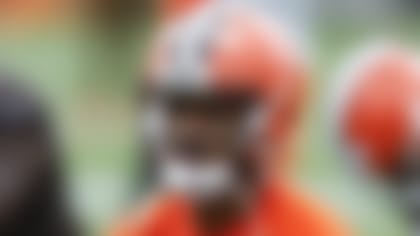 Cleveland Browns quarterback Deshaun Watson takes part in drills at the NFL football team's practice facility Tuesday, June 14, 2022, in Berea, Ohio. (AP Photo/Ron Schwane)