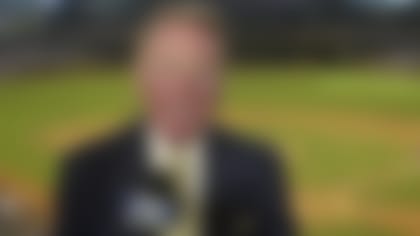 FILE - Los Angeles Dodgers television play-by-play announcer Vin Scully rehearses before a baseball game between the Dodgers and the Arizona Diamondbacks in Phoenix on July 3, 2002. Scully, whose dulcet tones provided the soundtrack of summer while entertaining and informing Dodgers fans in Brooklyn and Los Angeles for 67 years, died Tuesday night, Aug. 2, 2022, the team said. He was 94. (AP Photo/Paul Connors, File)