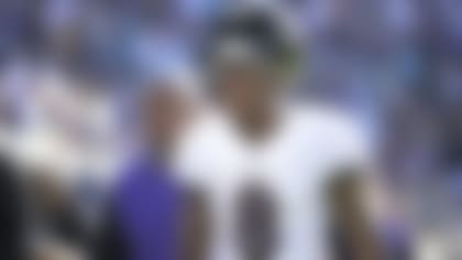 Baltimore Ravens quarterback Lamar Jackson (8) leaves the field after the end of the first half of an NFL football game against the Jacksonville Jaguars, Sunday, Nov. 27, 2022, in Jacksonville, Fla. (AP Photo/Phelan M. Ebenhack)