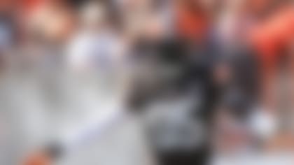 Cleveland Browns tight end David Njoku takes the field before an NFL football game against the Baltimore Ravens, Sunday, Oct. 1, 2022, in Cleveland. (AP Photo/Ron Schwane)