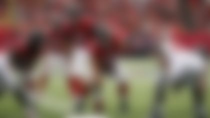 Matt Ryan says Mack handles the run calls and much of the pass-protection burden.