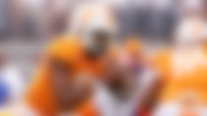 Tennessee's Hendon Hooker has a 10:0 TD-to-INT ratio this season and leads the FBS' top-ranked offense (547.8 yards per game) heading into Saturday's game vs. Alabama. (Wade Payne/AP)