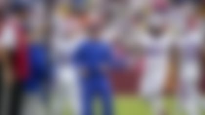 Buffalo Bills head coach Sean McDermott during an NFL football game against the Washington Commanders, Sunday, Sept. 24, 2023, in Landover, Md. (AP Photo/Andrew Harnik)