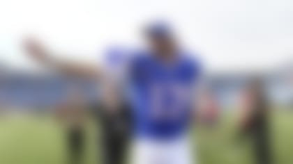 Buffalo Bills quarterback Josh Allen (17) waves to fans after an NFL football game against the Las Vegas Raiders in Orchard Park, N.Y., Sunday, Sept. 17, 2023. (AP Photo/Adrian Kraus)