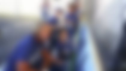 An image from the Oct. 22, 2019 Houston Texans Community Development event at Whidby Elementary in Houston, TX.  Texans volunteers hosted a cleanup and refresh project as part of the NFL’s Huddle for 100 initiative.