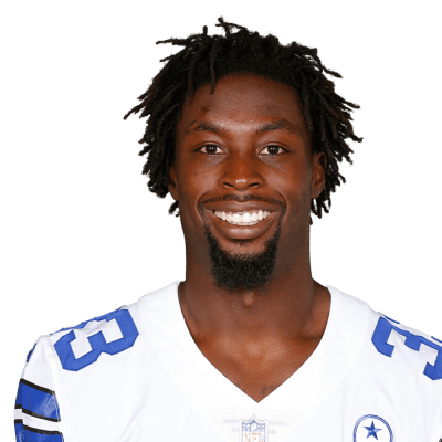 2018 Dallas Cowboys Deante Burton #33 Game Issued White Practice