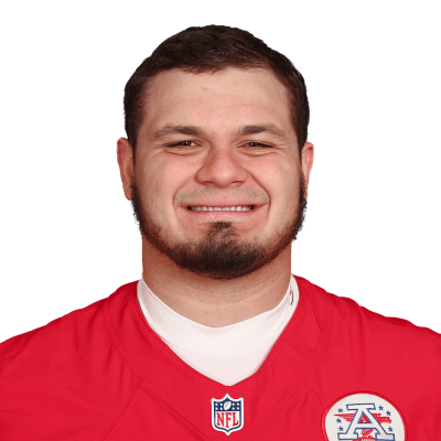 Kansas City Chiefs guard Nick Allegretti smiles after an AFC wild News  Photo - Getty Images