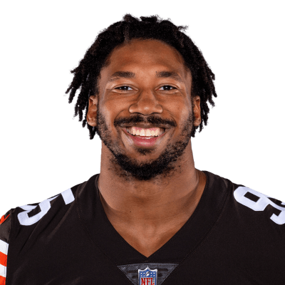 Myles Garrett Cleveland Browns Game-Used #95 White Jersey vs