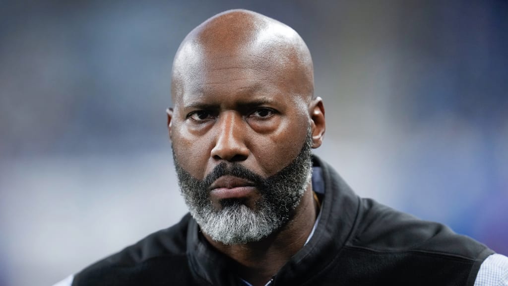 Detroit Lions general manager Brad Holmes watches during an NFL