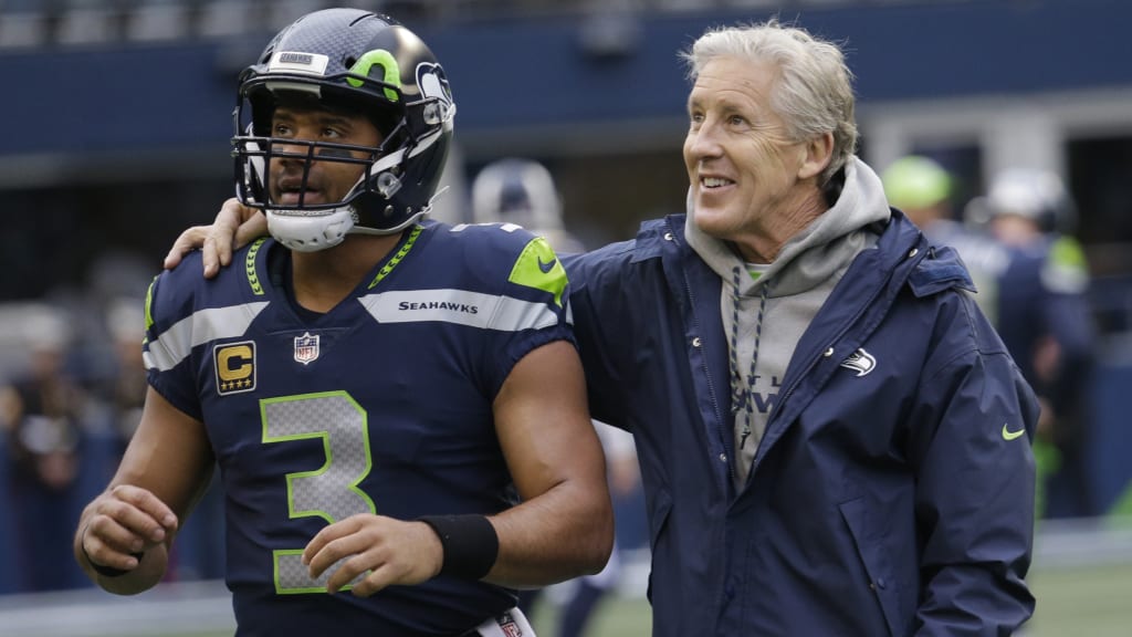 Seattle Seahawks coach Pete Carroll comfortable with Russell Wilson playing  baseball in offseason