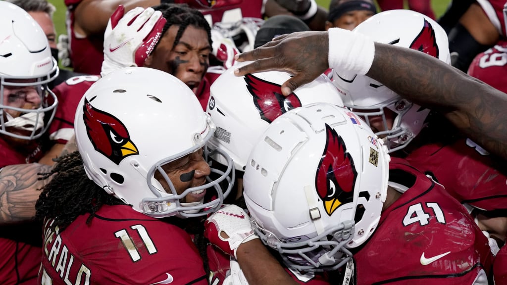 DeAndre Hopkins of the Arizona Cardinals celebrates his fourth