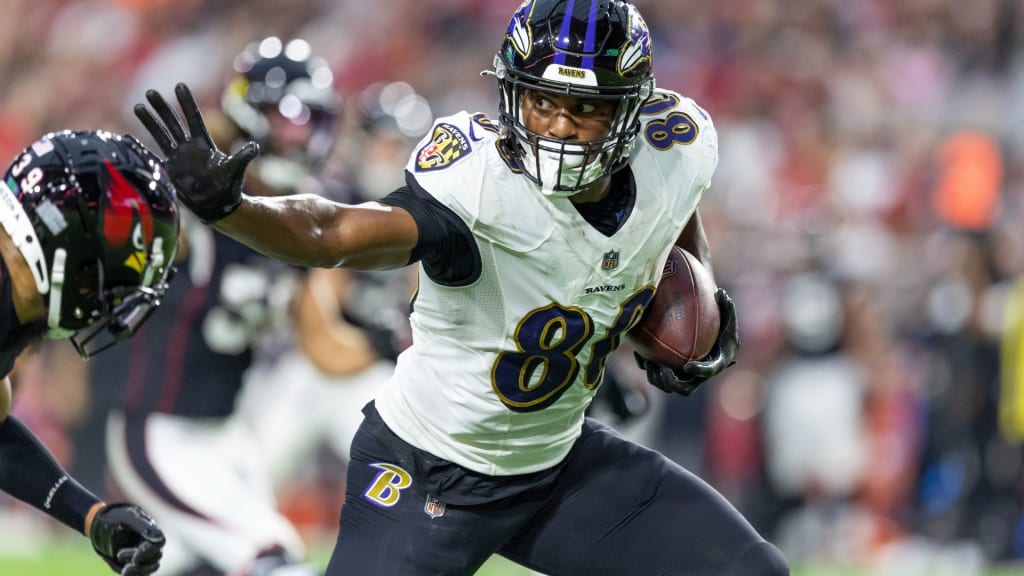 Baltimore Ravens tight end Isaiah Likely (80) in action during the first  half of an NFL football game against the Denver Broncos, Sunday, Dec. 4,  2022, in Baltimore. (AP Photo/Terrance Williams Stock