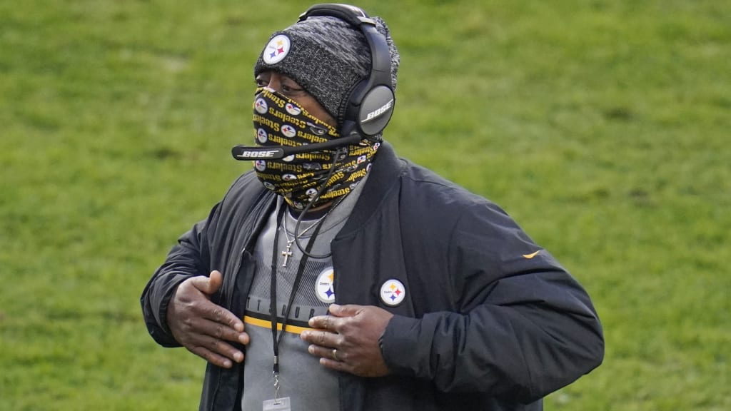 Mike Tomlin's Salute To Service Hoodie From Sunday On Display In