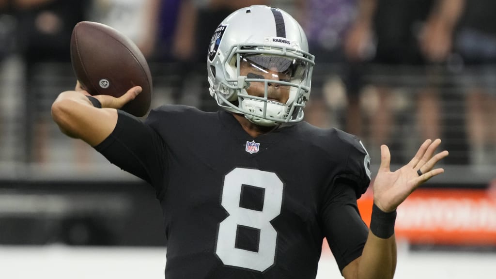 Marcus Mariota's 'freak injury' slows his adjustment with the Las Vegas  Raiders 