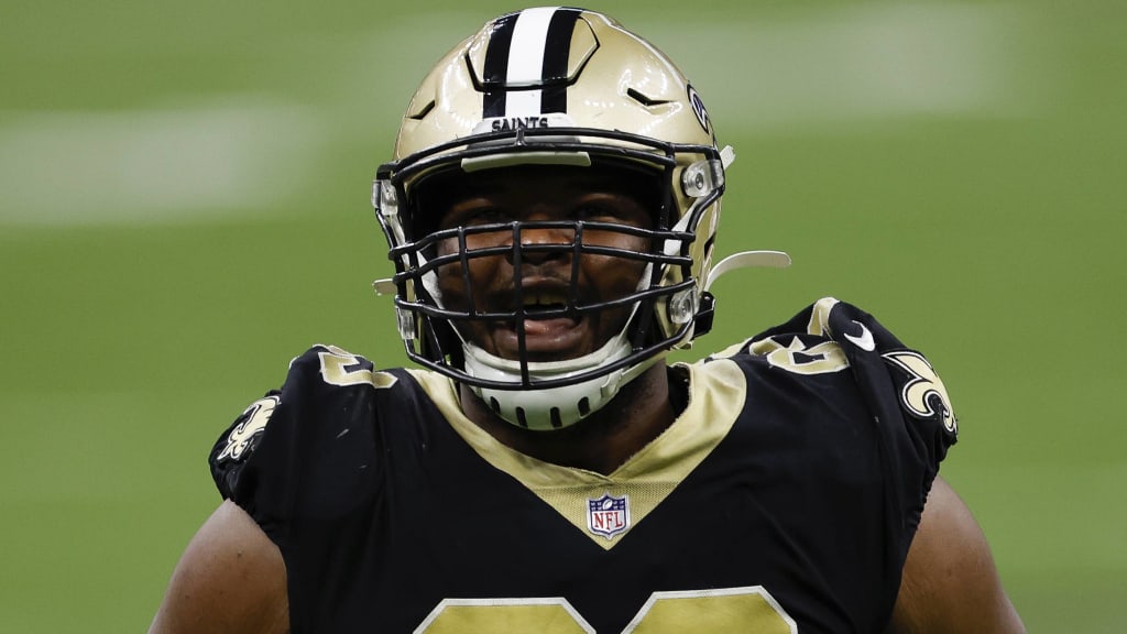 New Orleans Saints defensive tackle David Onyemata (93) stretches during  NFL football training camp in Metairie, La., Wednesday, Aug. 11, 2021. (AP  Photo/Derick Hingle Stock Photo - Alamy