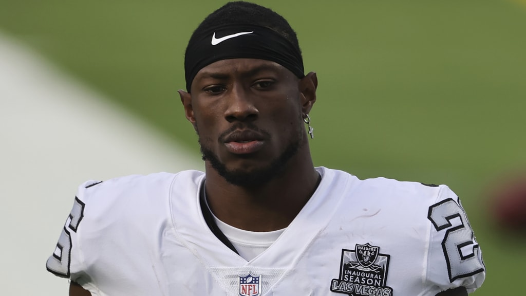 Las Vegas Raiders cornerback Nevin Lawson (26) during an NFL preseason  football game against the Los Angeles Rams Saturday, Aug. 21, 2021, in  Inglewood, Calif. (AP Photo/Kyusung Gong Stock Photo - Alamy