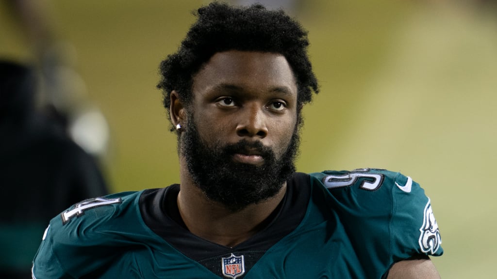 Philadelphia Eagles defensive end Josh Sweat (94) rushes during an NFL  football game against the Minnesota Vikings on Monday, September 19, 2022,  in Philadelphia. (AP Photo/Matt Patterson Stock Photo - Alamy