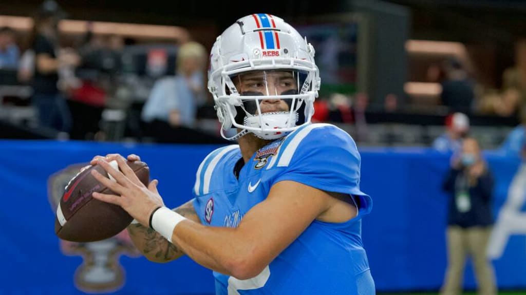 Ole Miss QB Matt Corral won't throw at 2022 NFL Scouting Combine