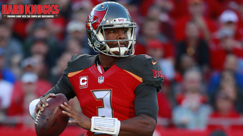 Tampa Bay Buccaneers quarterback Jameis Winston (3) prepares to hand off  the ball during the second half of an NFL football game against the  Jacksonville Jaguars Sunday, Dec. 1, 2019, in Jacksonville