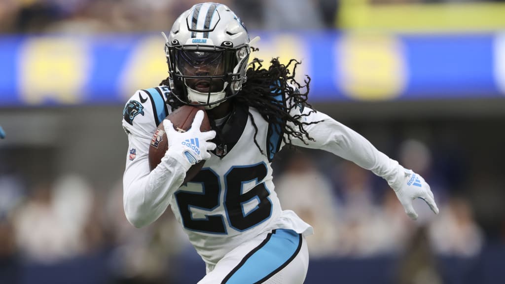 Carolina Panthers cornerback CJ Henderson (24) lines up on defense