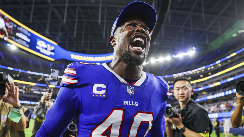 Bills players pay tribute to injured Von Miller with T-shirts