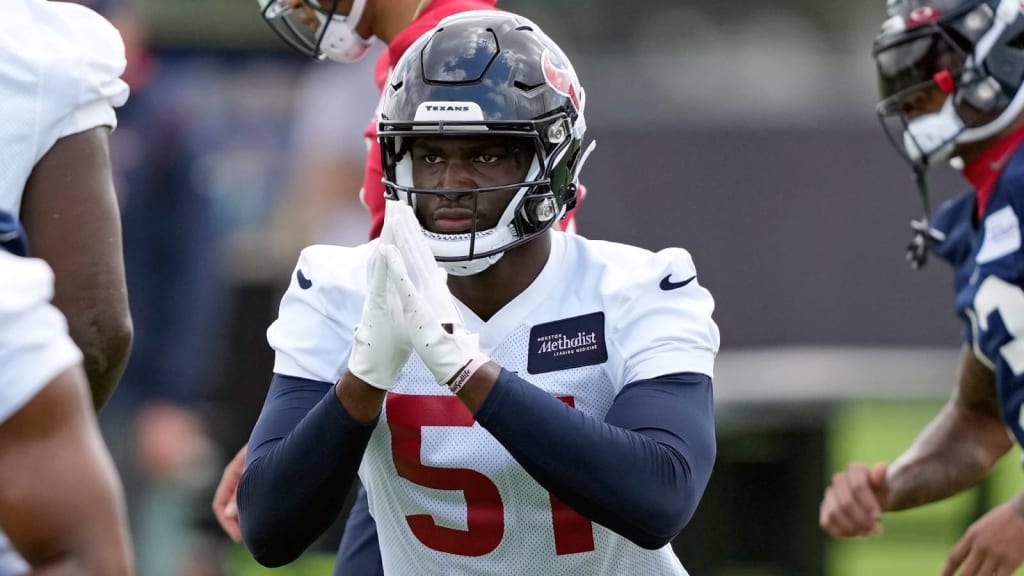 Photos of Will Anderson Jr. practicing at Houston Texans minicamp