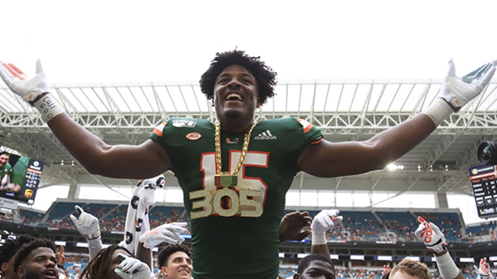 Gregory Rousseau's agent: Multiple teams would pick Miami pass rusher in  first round