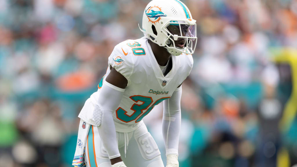 Jason McCourty of the Miami Dolphins in action against the Atlanta News  Photo - Getty Images