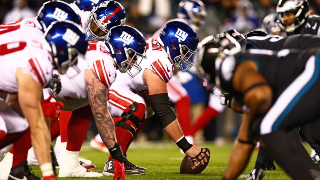 Giants preparing to slow 70-sack Eagles defense in Divisional