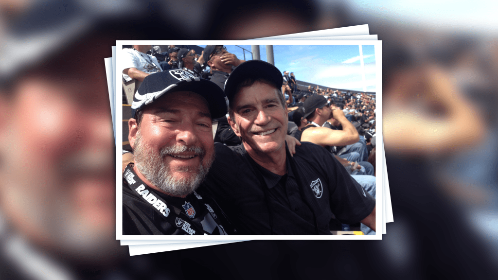 Raiders' Fan of the Year enjoying NFL draft