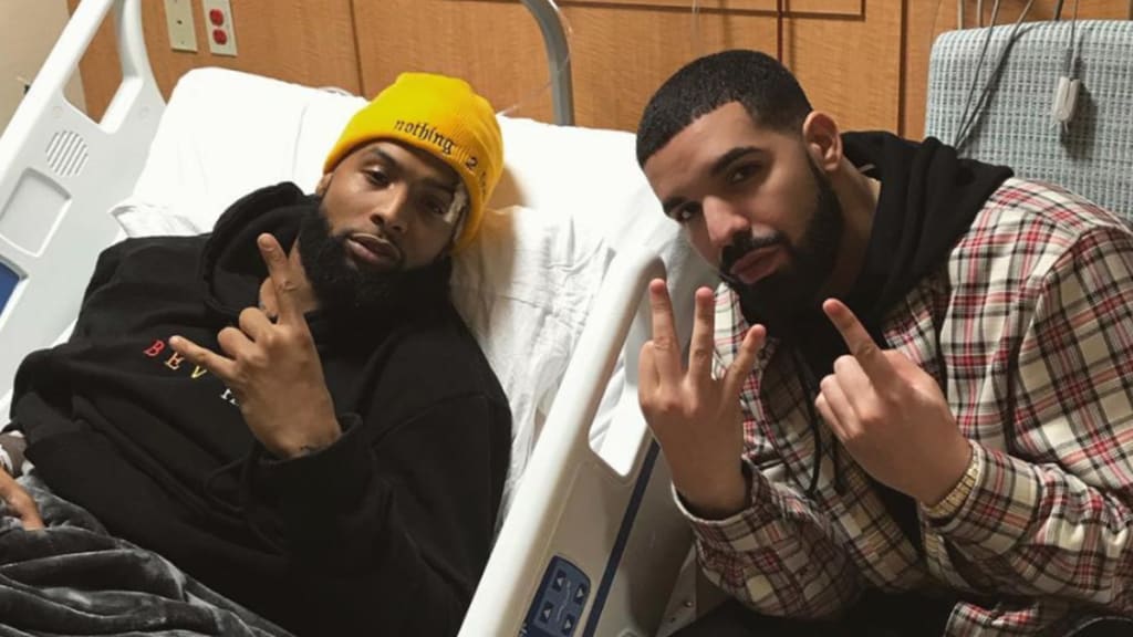 Drake made sure he was by Odell Beckham Jr's side in the hospital