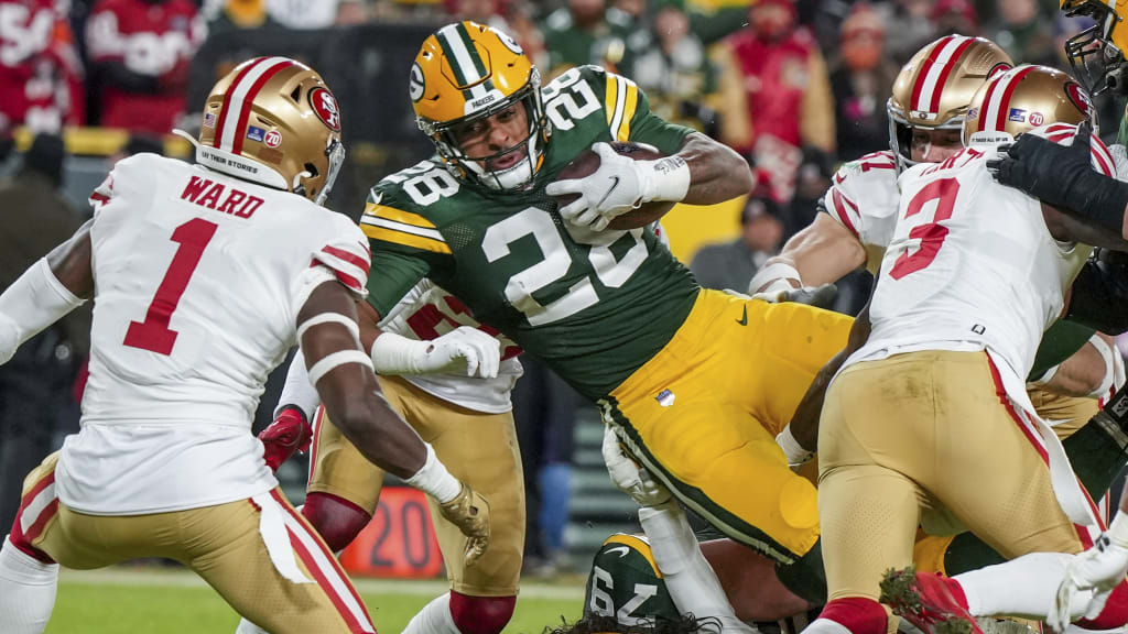 Packers running back AJ Dillon crashed a Lambeau Field stadium tour