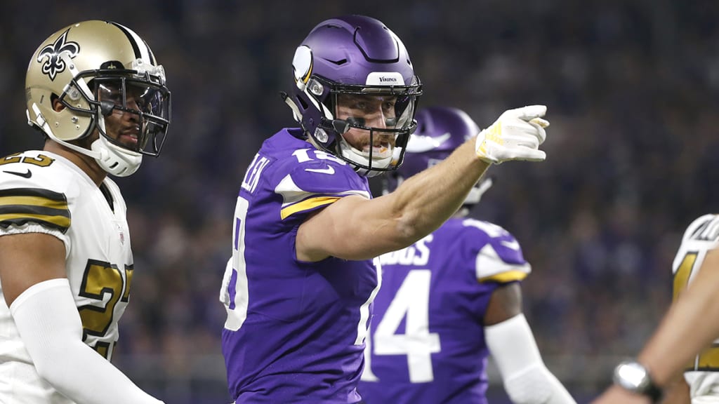 Adam Thielen moves up team reception charts in win over Arizona - Daily  Norseman