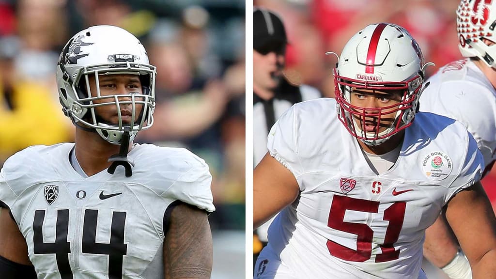 DeForest Buckner and Joshua Garnett at 49ers HQ