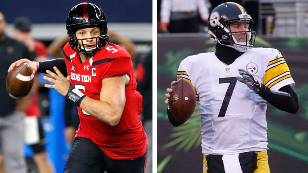 Chiefs' Patrick Mahomes asks Steelers' Ben Roethlisberger for a jersey