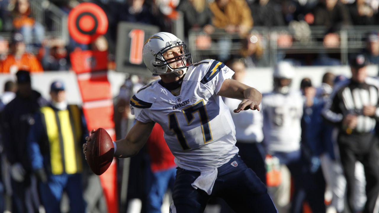 San Diego Chargers quarterback Philip Rivers (17) looks to pass