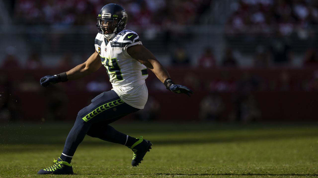 Seattle Seahawks middle linebacker Bobby Wagner (54) during an NFL football  game against the Jacksonville Jaguars, Sunday, Oct. 31, 2021, in Seattle.  The Seahawks won 31-7. (AP Photo/Ben VanHouten Stock Photo - Alamy