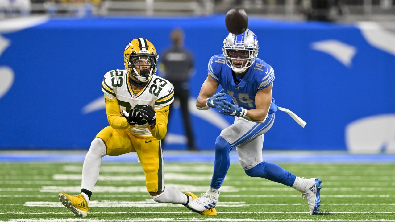 DETROIT, MI - NOVEMBER 06: Detroit Lions Wide Receiver (14) Amon