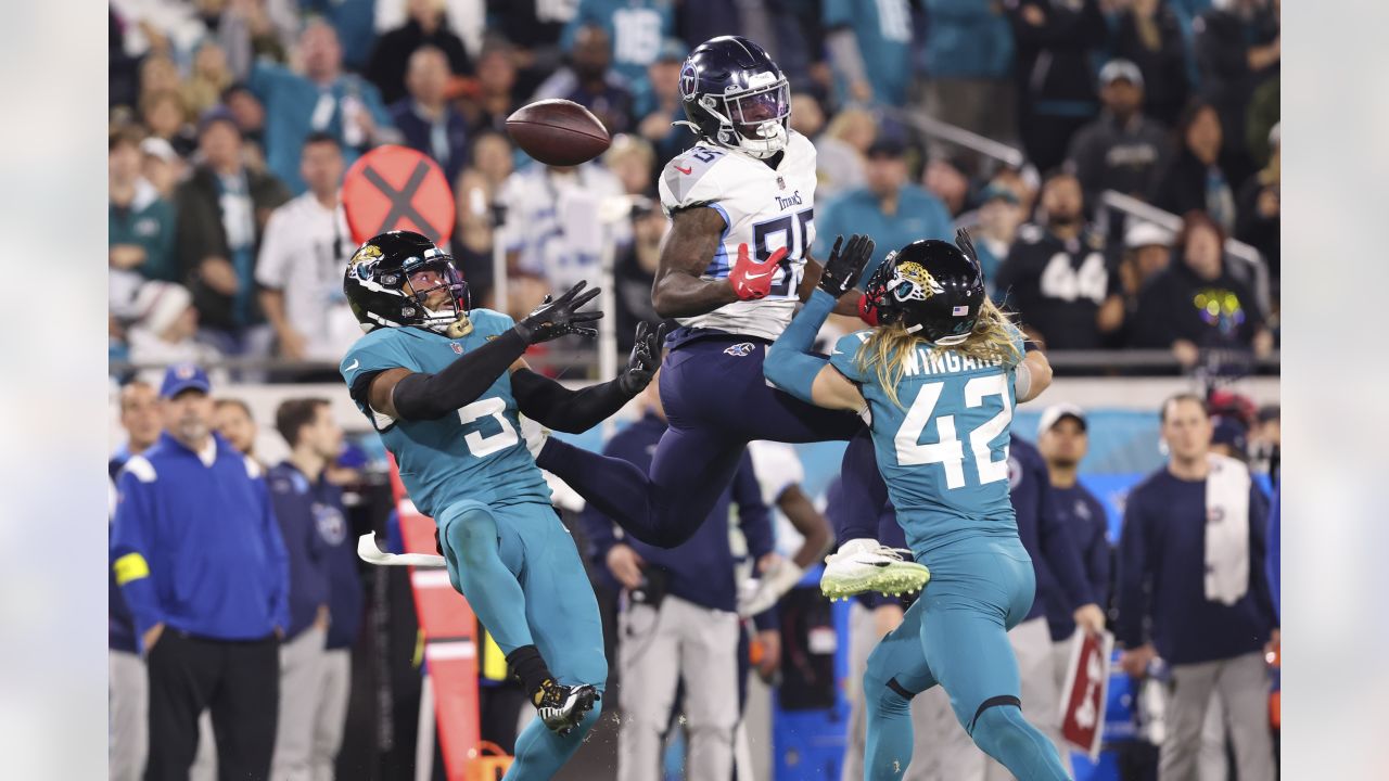 JACKSONVILLE, FL - JANUARY 14: Jacksonville Jaguars safety Andre