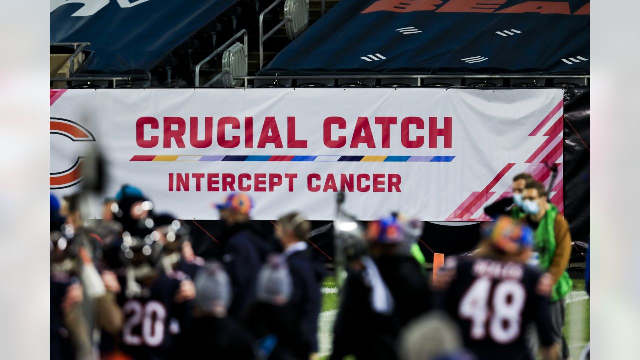 Chicago Bears crucial catch intercept cancer your fight is our