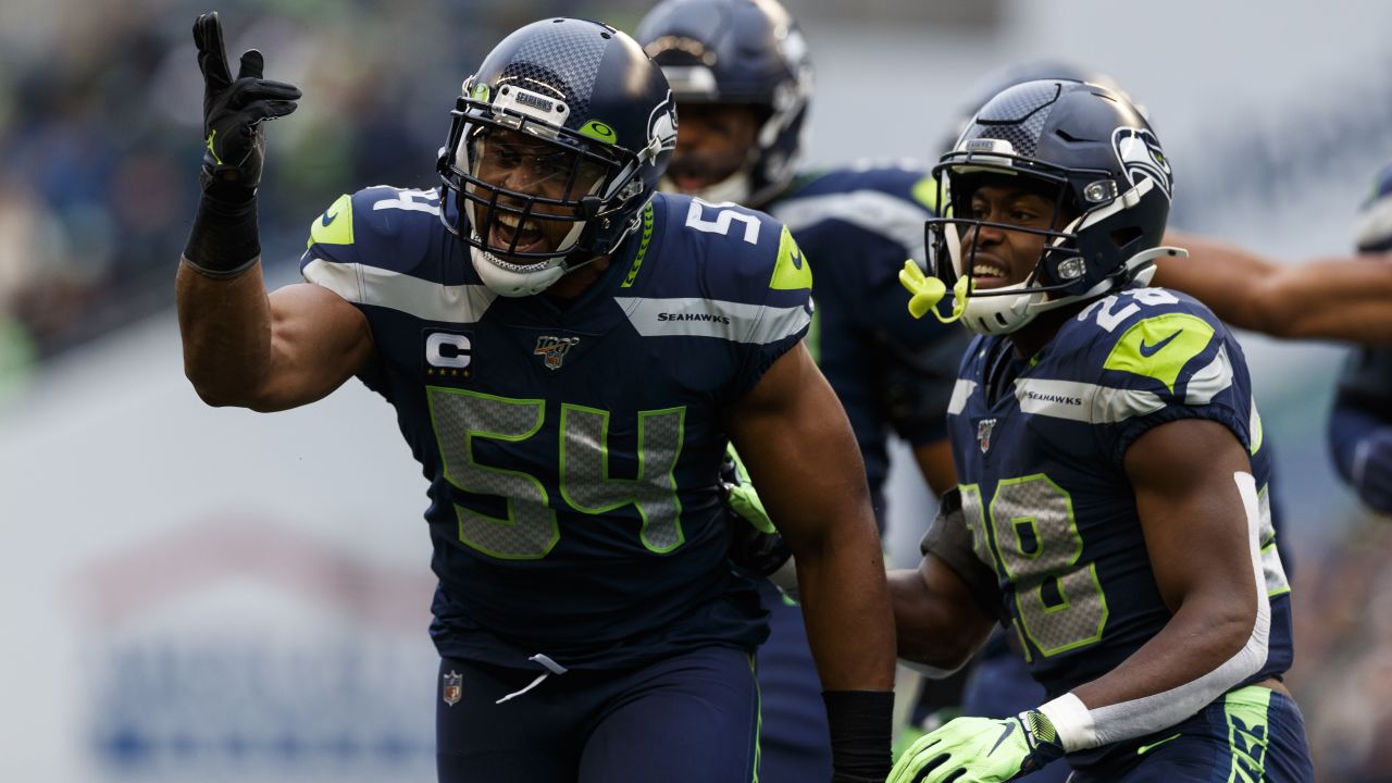 Seattle Seahawks linebacker Bobby Wagner (54) looks on before an NFL  pre-season football game against the Minnesota Vikings, Thursday, Aug. 10,  2023 in Seattle. (AP Photo/Ben VanHouten Stock Photo - Alamy