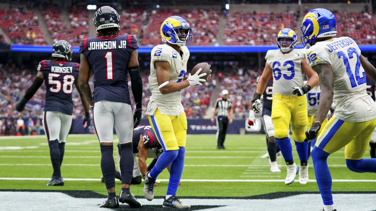 Houston, Texas, USA. October 31, 2021: Los Angeles Rams wide